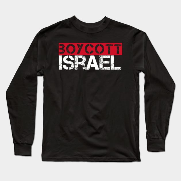 Boycott Israel vintage Long Sleeve T-Shirt by afmr.2007@gmail.com